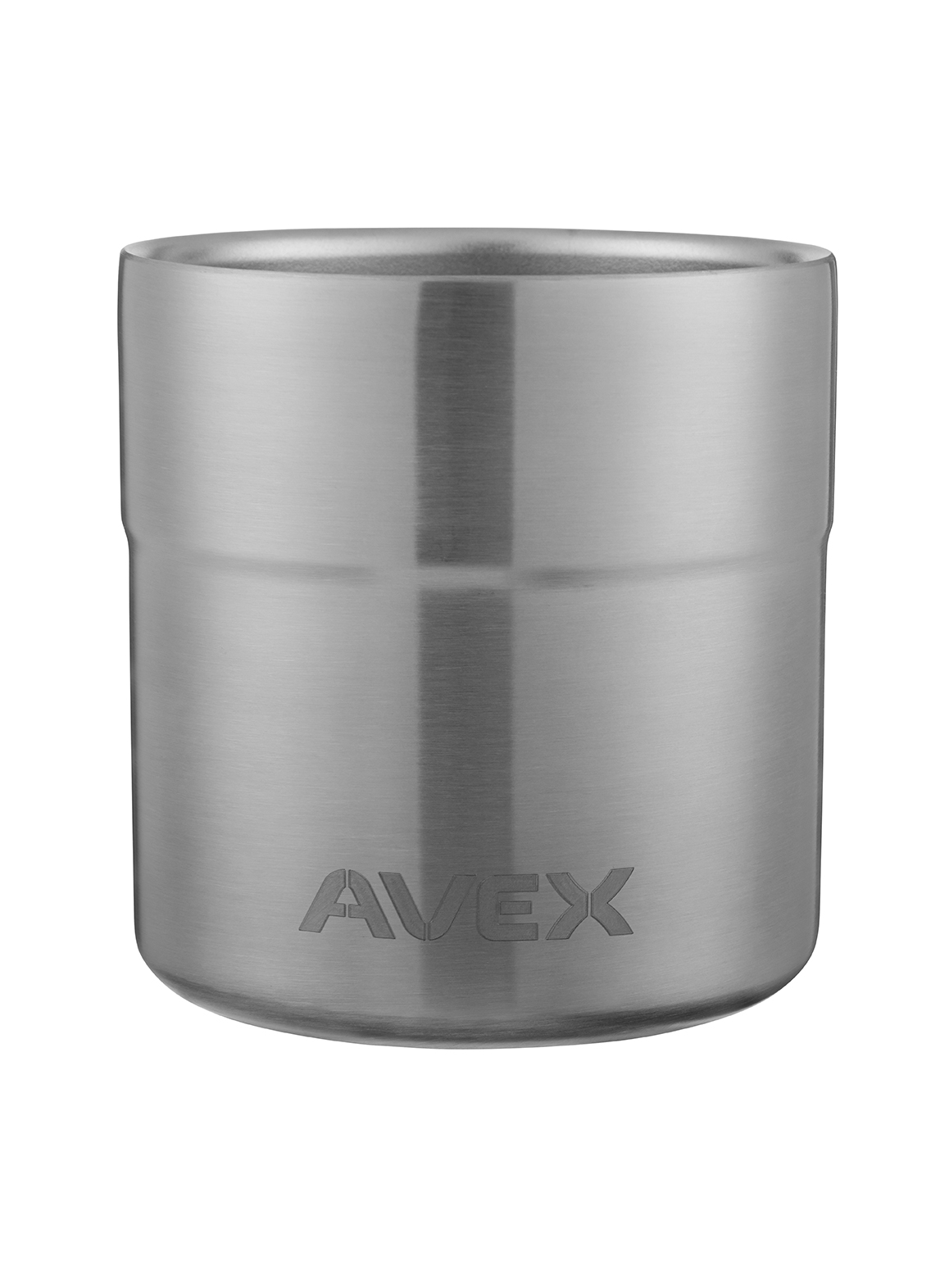 Avex 13 oz Sundowner Stainless Steel Rocks Glass Slate 