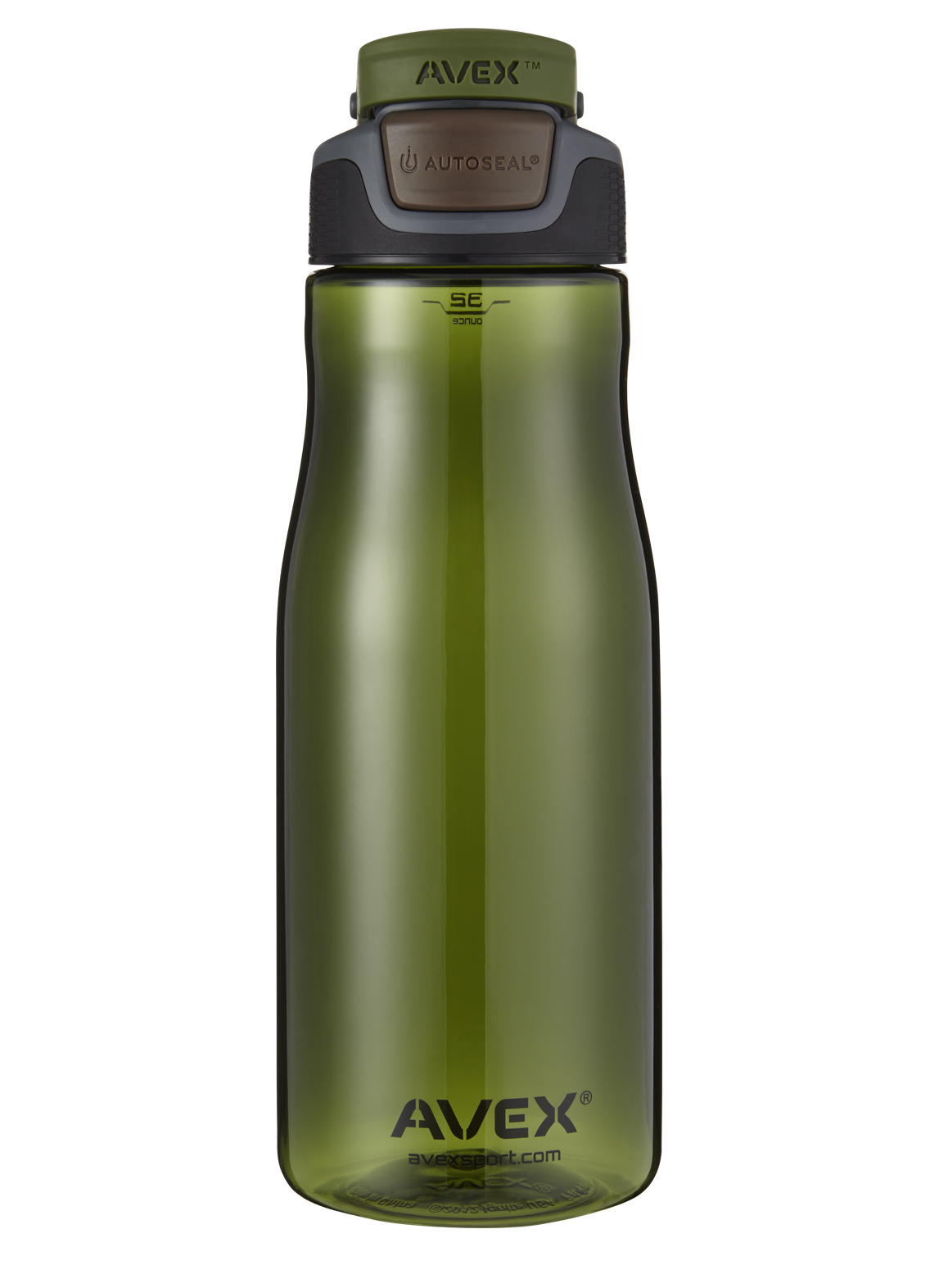 Avex Brazos Autoseal Charcoal/ Green Water Bottle, 32oz - Shop Travel &  To-Go at H-E-B